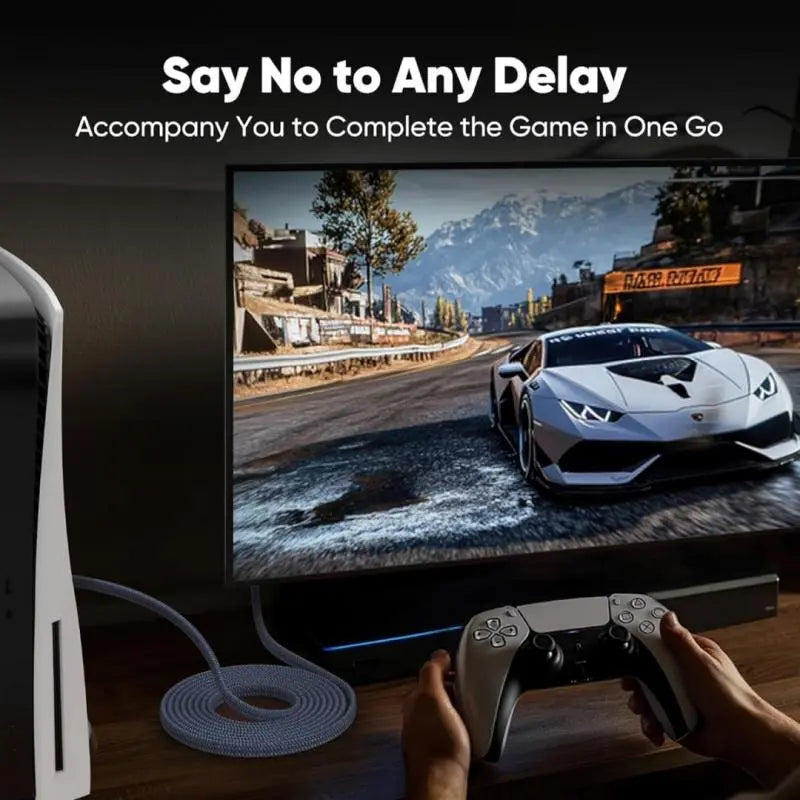   Producto Foto Cable Ethernet Cat 8, cable de red trenzado de alta velocidad de 40Gbps a 2000 MHz, cable LAN de alta resistencia para PC gaming, PS5, Xbox, módem y router #TOP PICKS