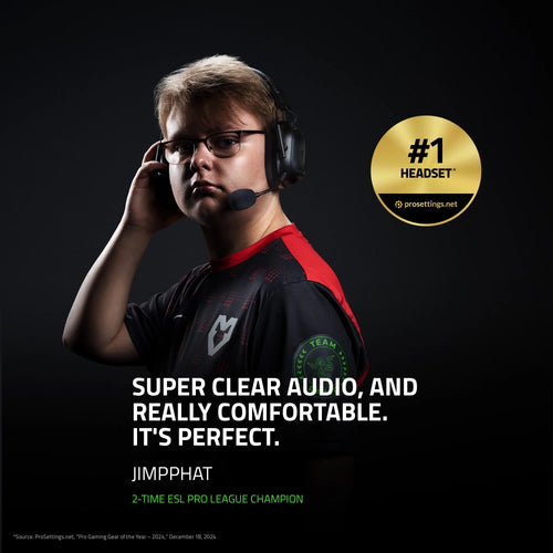 Blackshark V2 Pro Wireless PC Gaming Headset, 2.4GHz, BT, Hyperspeed Wireless, 70 horas de batería, 320G, negro